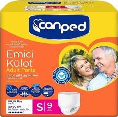 CanPed 9'lu  S Beden Külotlu Yetişkin Hasta Bezi
