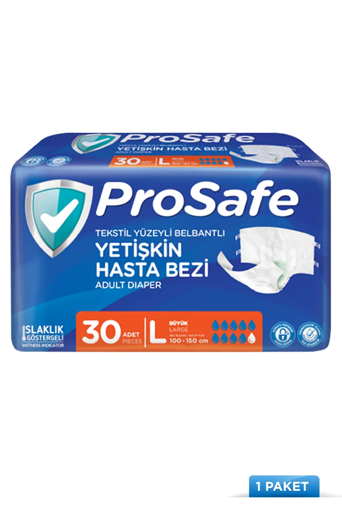 ProSafe 30'lu L Beden Bel Bantlı Yetişkin Hasta Bezi