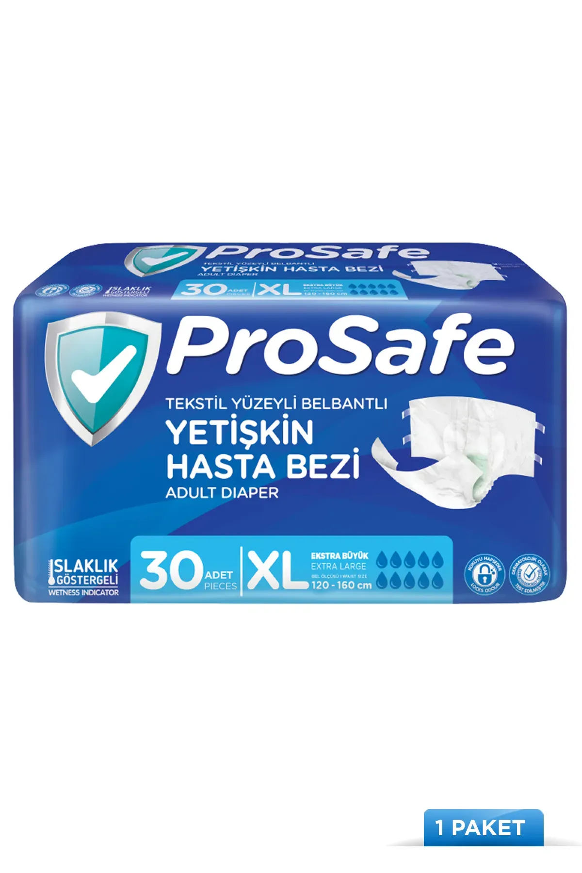 ProSafe 30'lu XL Beden Bel Bantlı Yetişkin Hasta Bezi