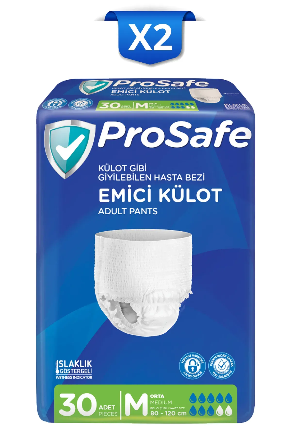 ProSafe 30'lu M Beden Külotlu Yetişkin Hasta Bezi