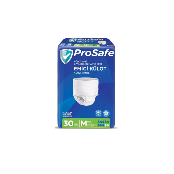 ProSafe 30'lu M Beden Külotlu Yetişkin Hasta Bezi