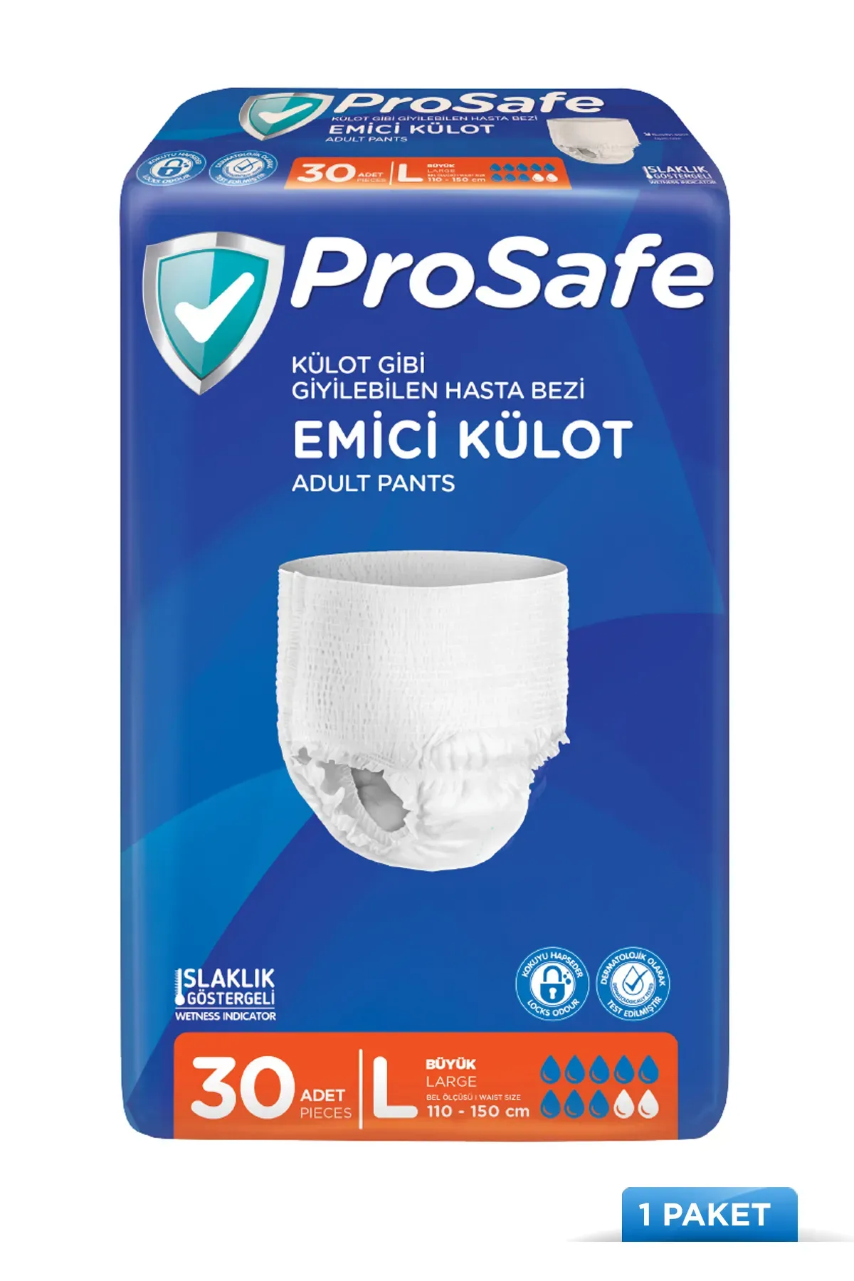 ProSafe 30'lu L Beden Külotlu Yetişkin Hasta Bezi