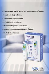 VZN E104 Temassız Kızılötesi Alın ve Kulak İçi Ateşölçer