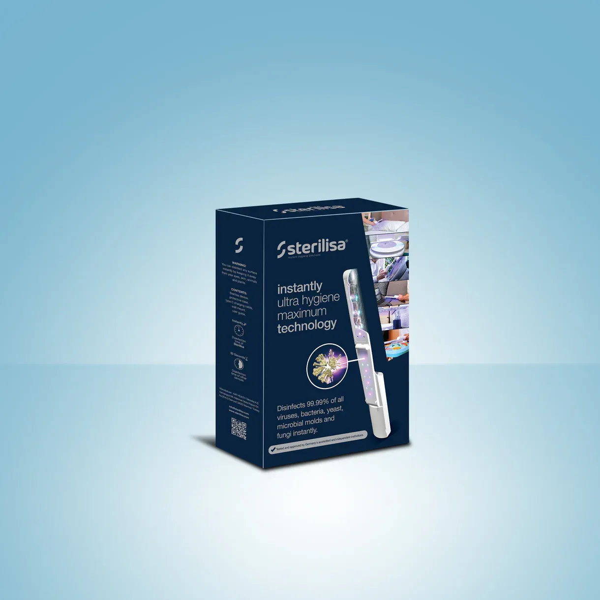 Sterilisa Pro UV Yüksek Teknolojili Şarj Edilebilir Dezenfeksiyon Cihazı