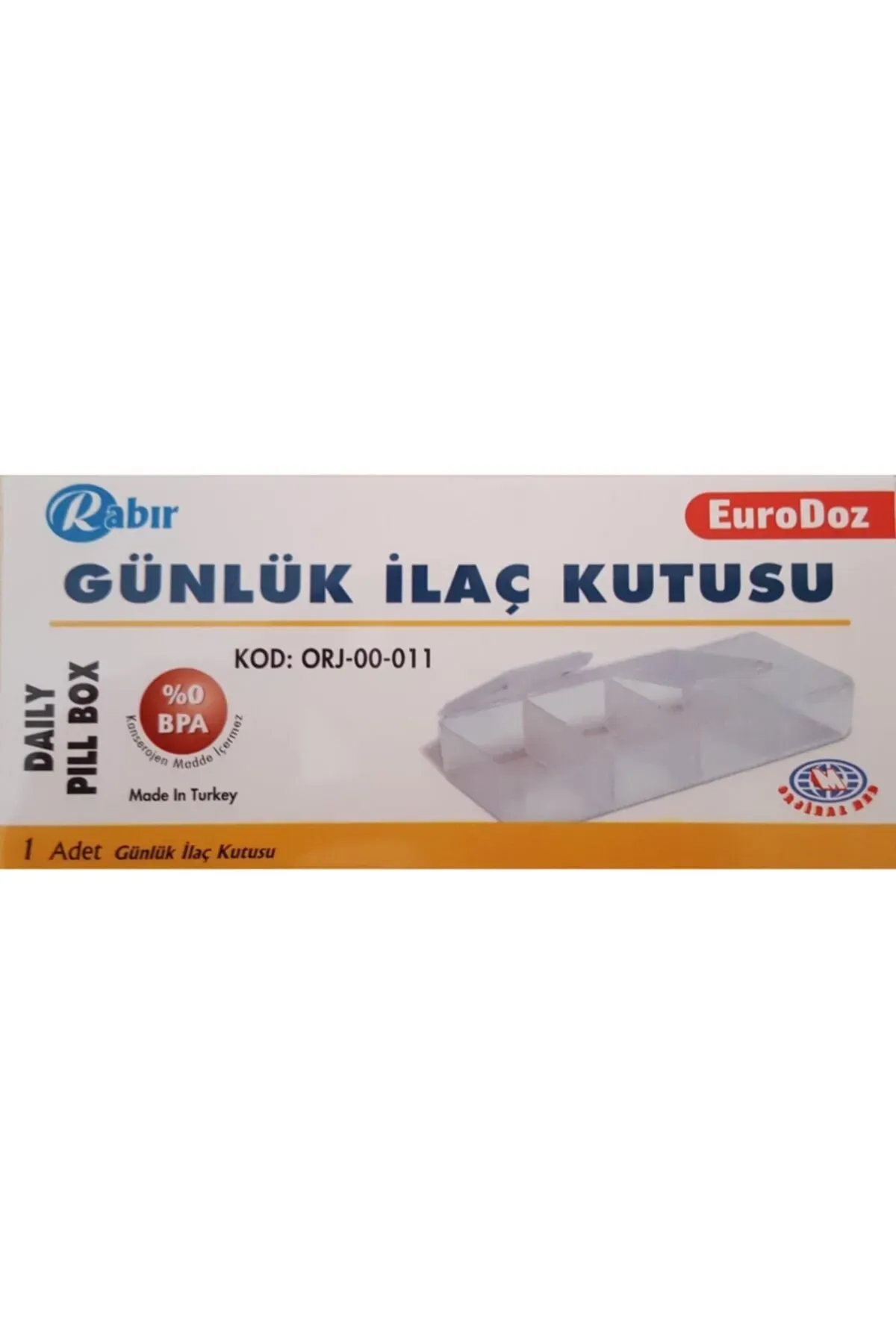 Rabır Günlük İlaç Kutusu