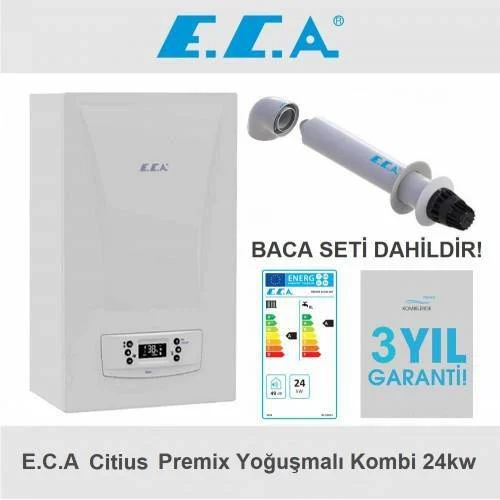 E.C.A Citius Premix 24 Kw (20.000 Kcal) Tam Yoğuşmalı Kombi
