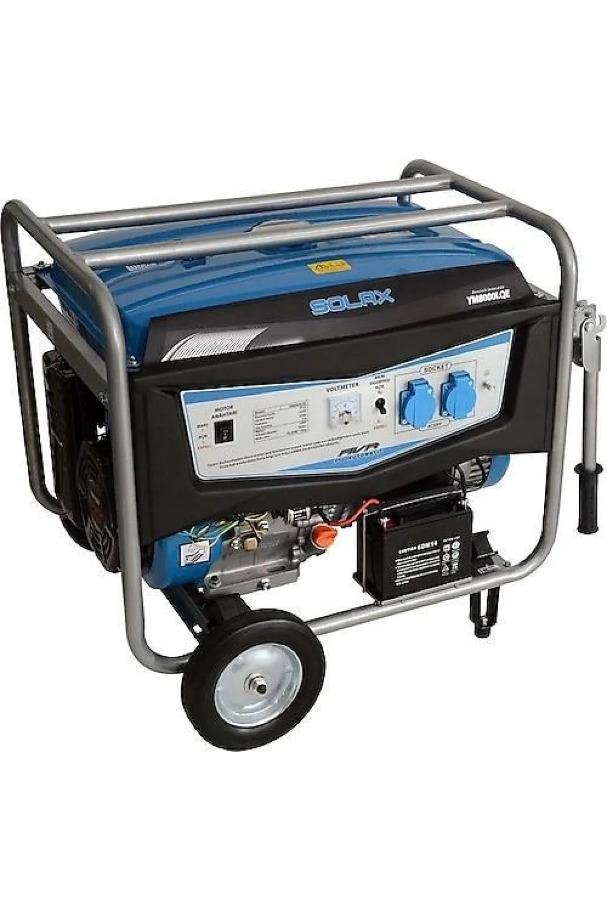 Solax YM-8000 LQE İpli Marşlı Monofaze Benzinli Jeneratör 8 kVA 90 Desi