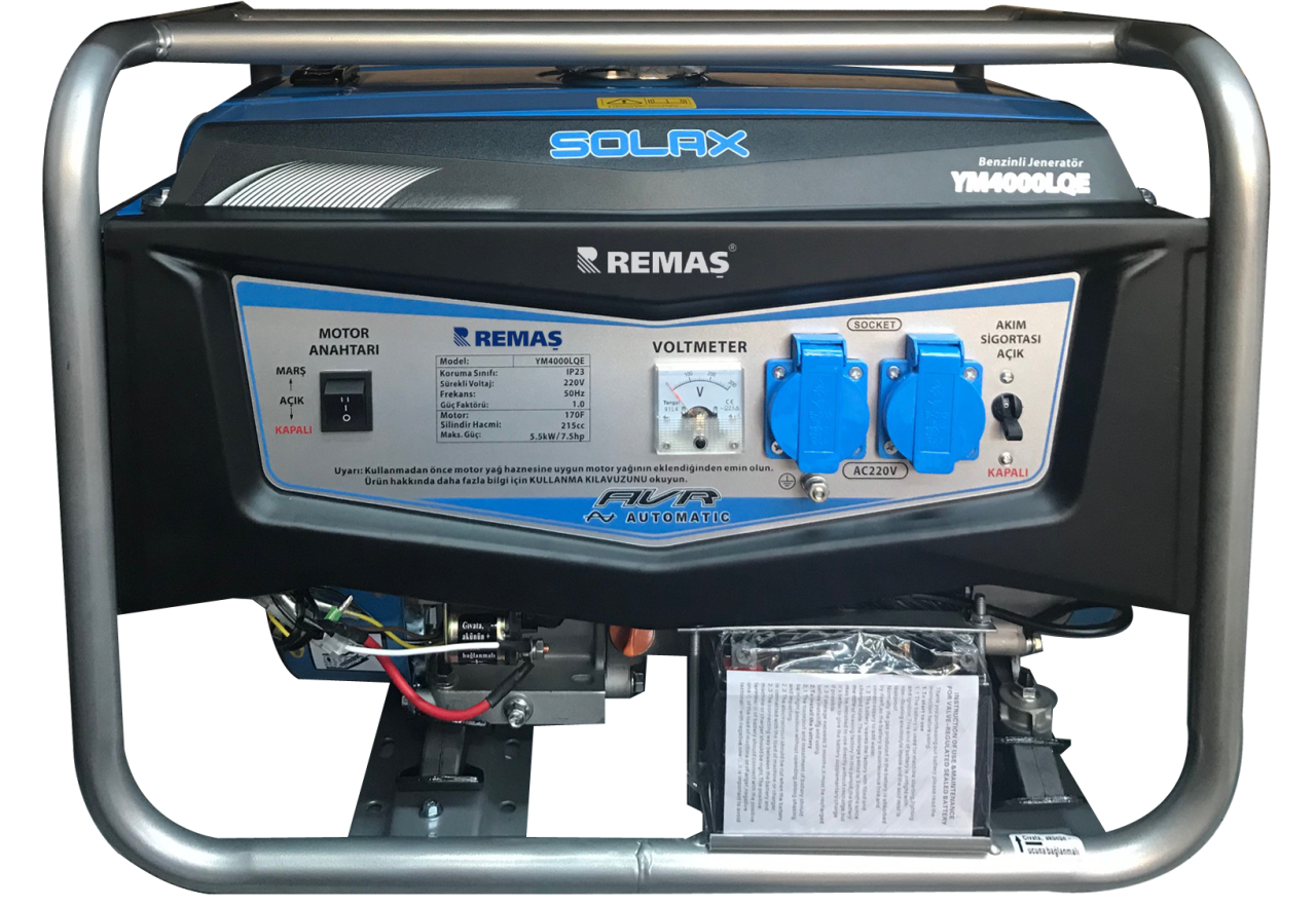 Solax YM4000LQE BENZİNLİ JENERATÖR 4kV 50 Desi