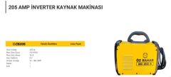 ÖZ BAHAR 205 AMPER İNVERTER KAYNAK MAKİNESİ