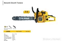 ÖZ BAHAR BENZİNLİ ZİNCİRLİ TESTERE