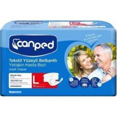CanPed 30' Lu  L Beden Bel Bantlı  Yetişkin Hasta Bezi