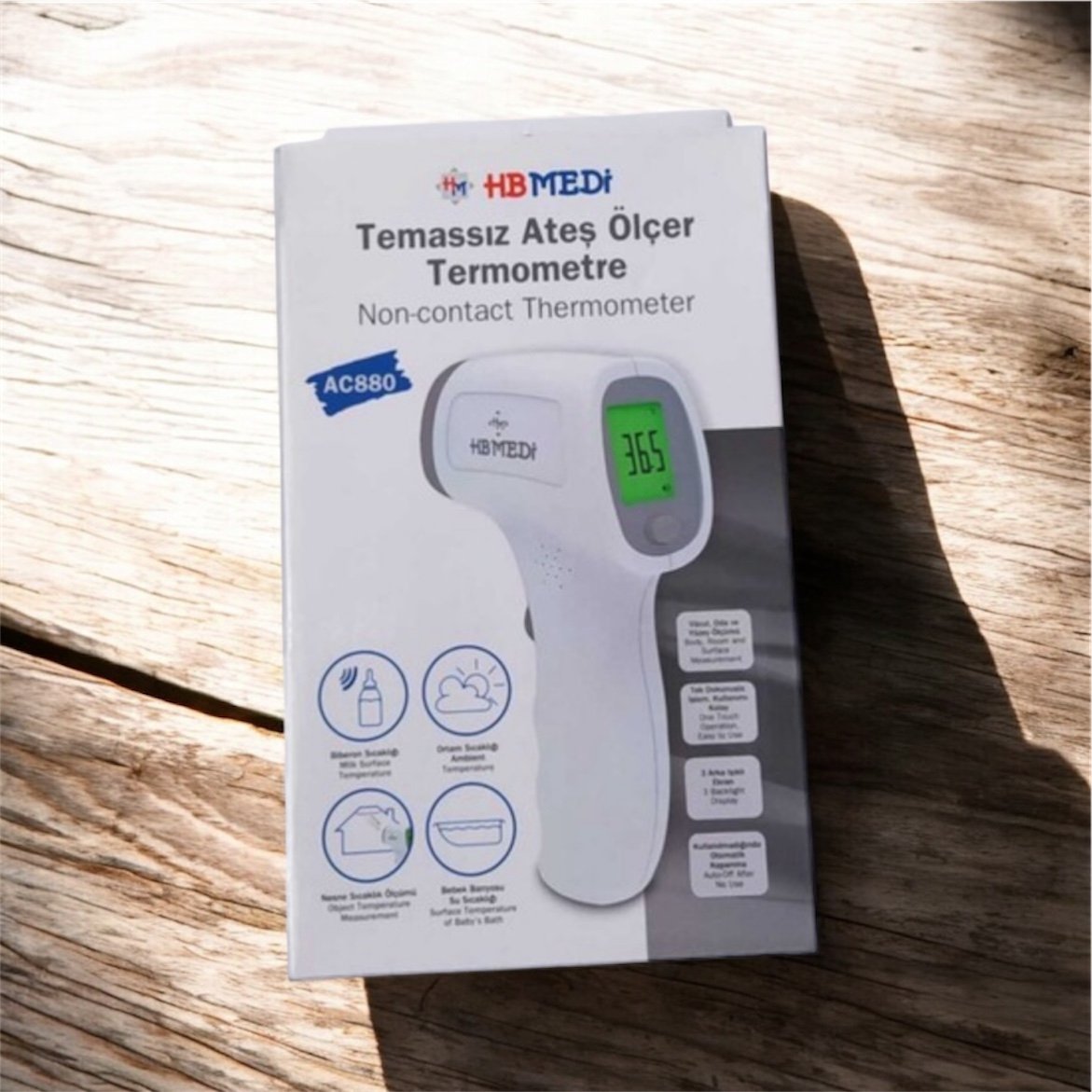 HB Medi AC-880 Temassız Ateş Ölçer | Hızlı ve Hassas Dijital Termometre