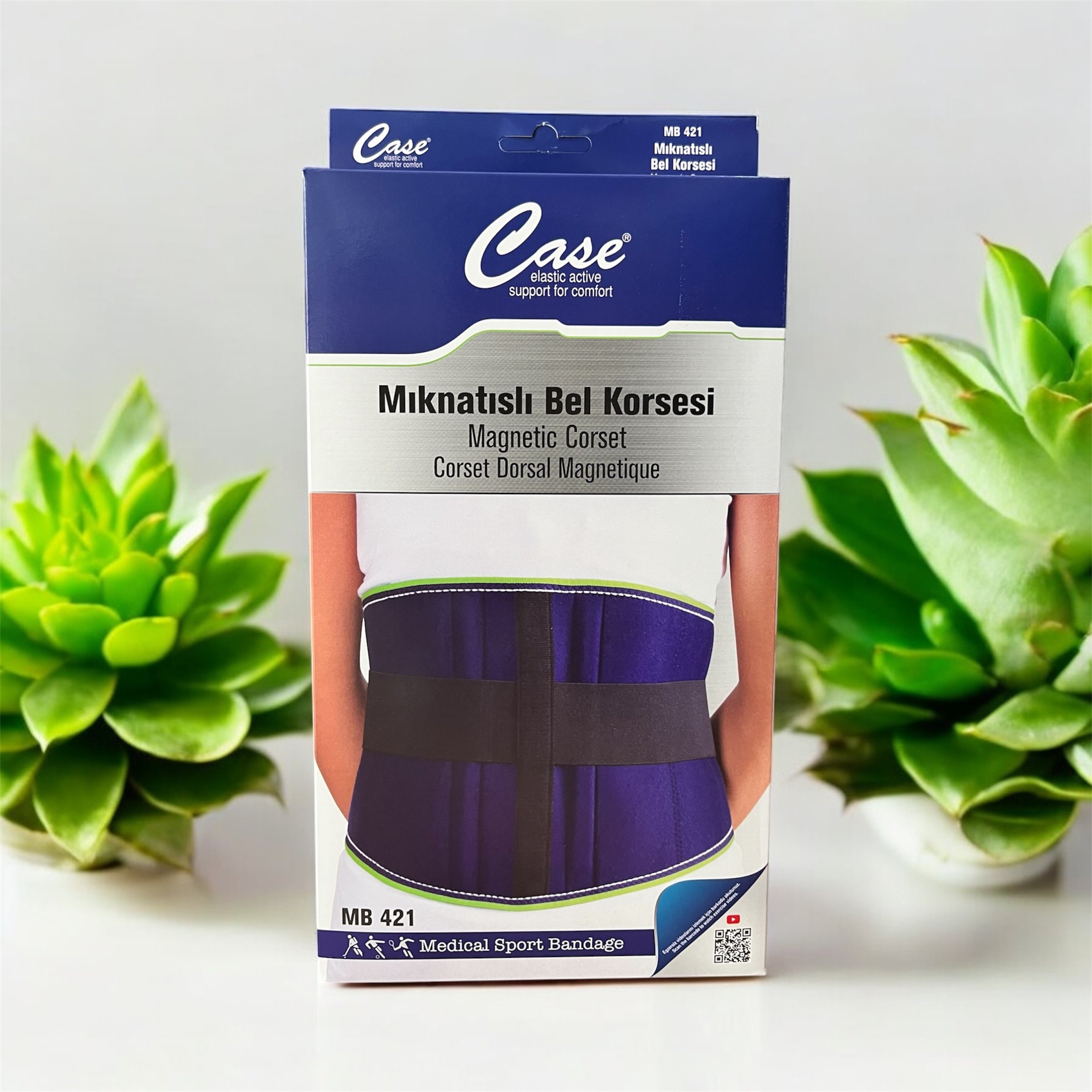 Case MB-421 Mıknatıslı Bel Korsesi | Ağrı ve Postür Desteği