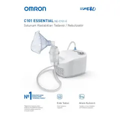 Omron C101 Essential Kompresörlü Nebülizatör | Evde Kolay Solunum Tedavisi