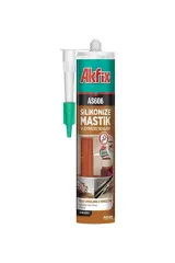AKFİX SİLİKONİZE MASTİK AS606 BEYAZ
