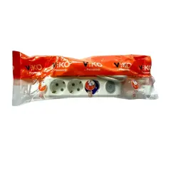 Viko Multi-Let Üçlü Grup Priz Anahtarlı Topraklı 3 Metre Beyaz (Çocuk Korumalı) 90117303